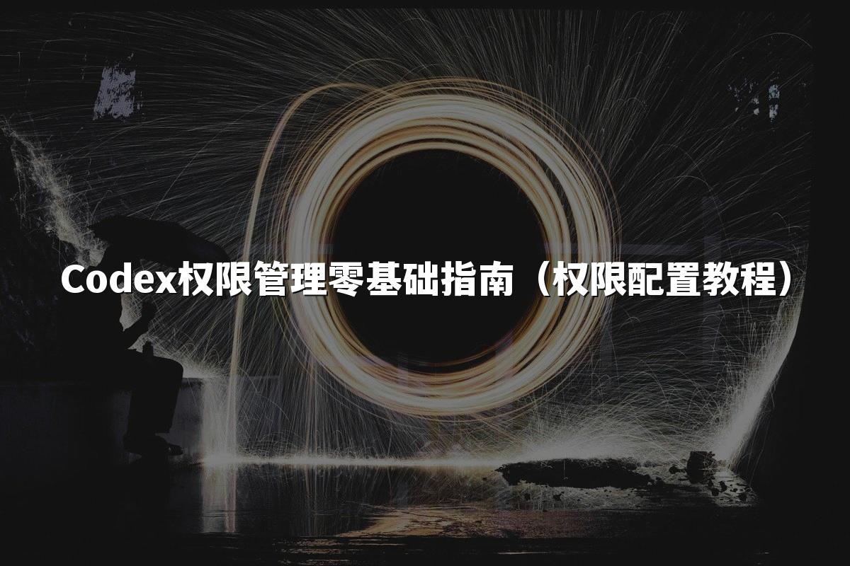 Codex权限管理零基础指南（权限配置教程）