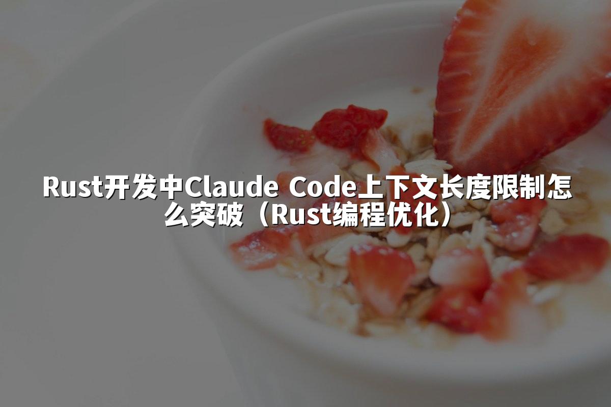 Rust开发中Claude Code上下文长度限制怎么突破（Rust编程优化）