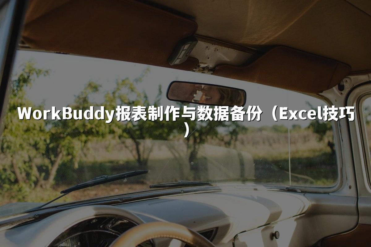 WorkBuddy报表制作与数据备份（Excel技巧）