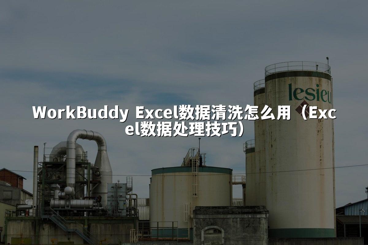 WorkBuddy Excel数据清洗怎么用（Excel数据处理技巧）