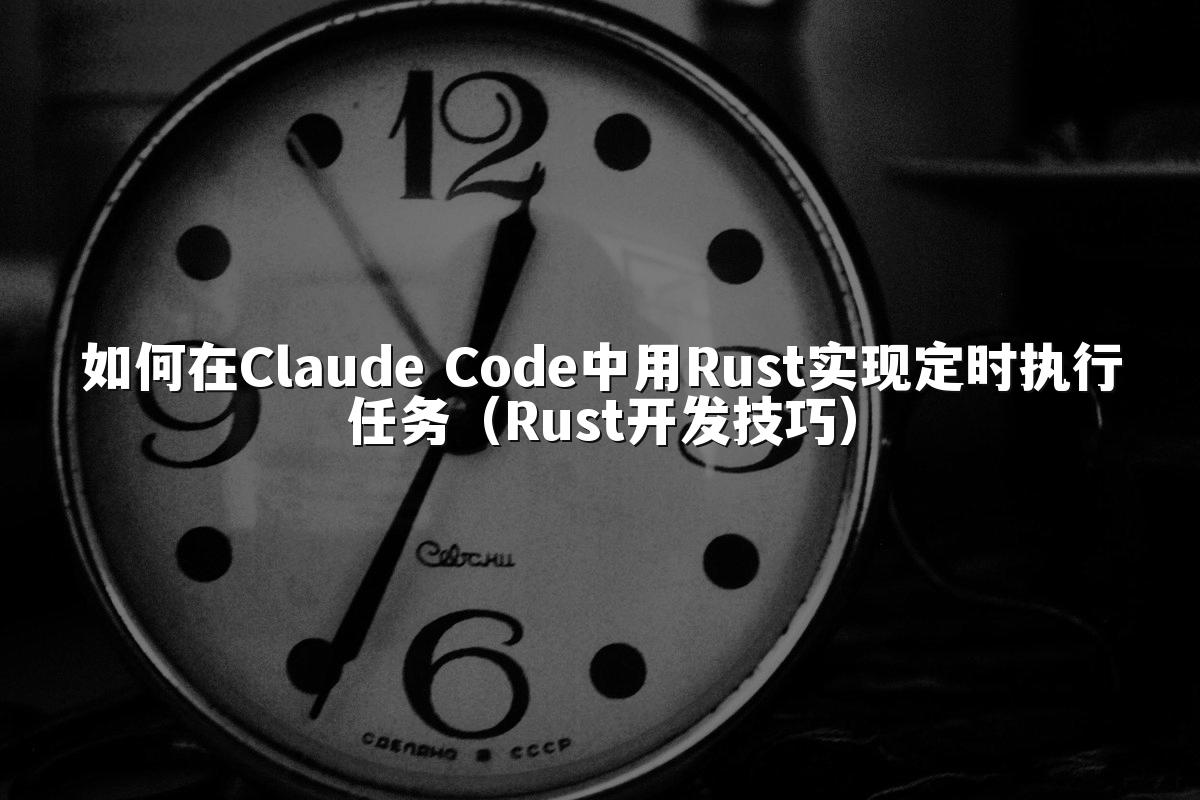 如何在Claude Code中用Rust实现定时执行任务（Rust开发技巧）
