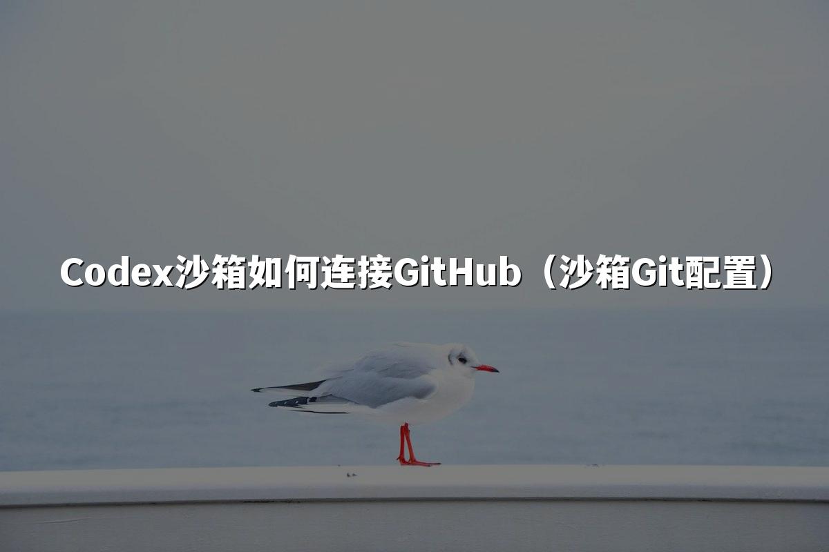 Codex沙箱如何连接GitHub（沙箱Git配置）