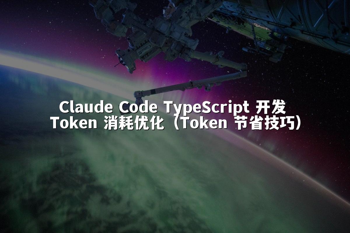 Claude Code TypeScript 开发 Token 消耗优化（Token 节省技巧）