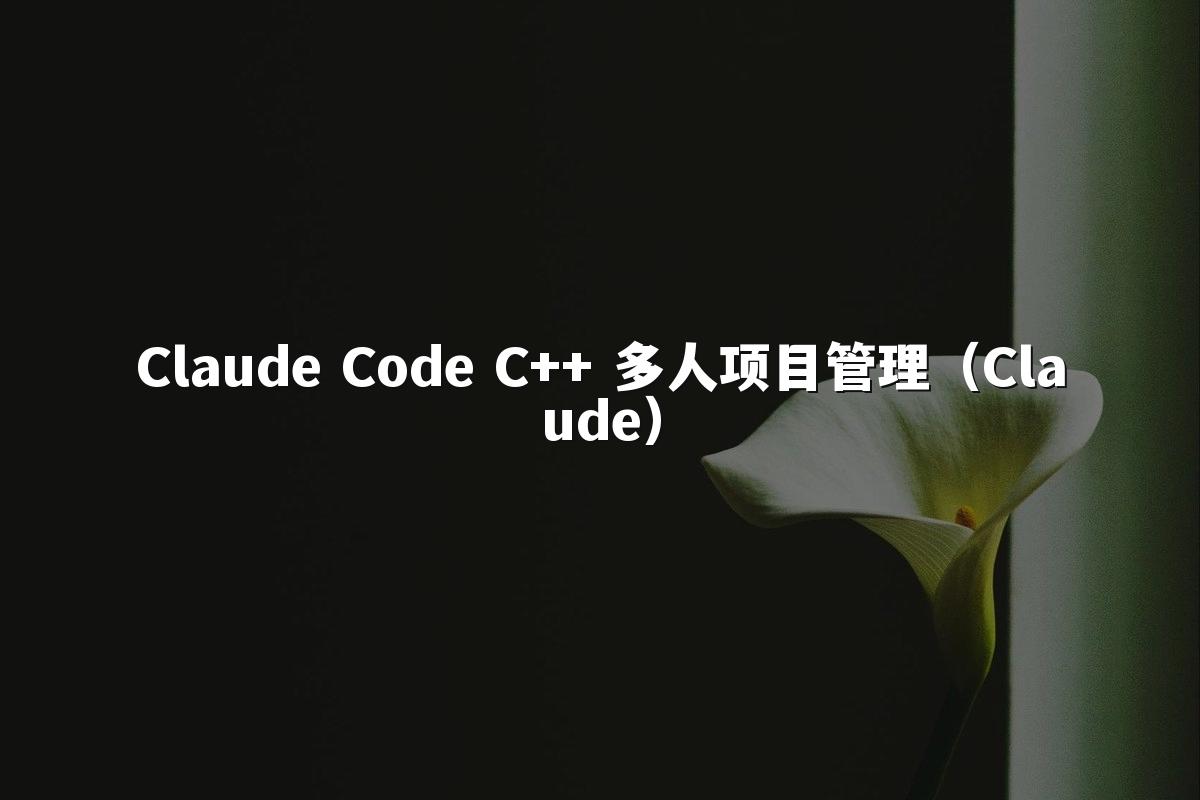 Claude Code C++ 多人项目管理(Claude)