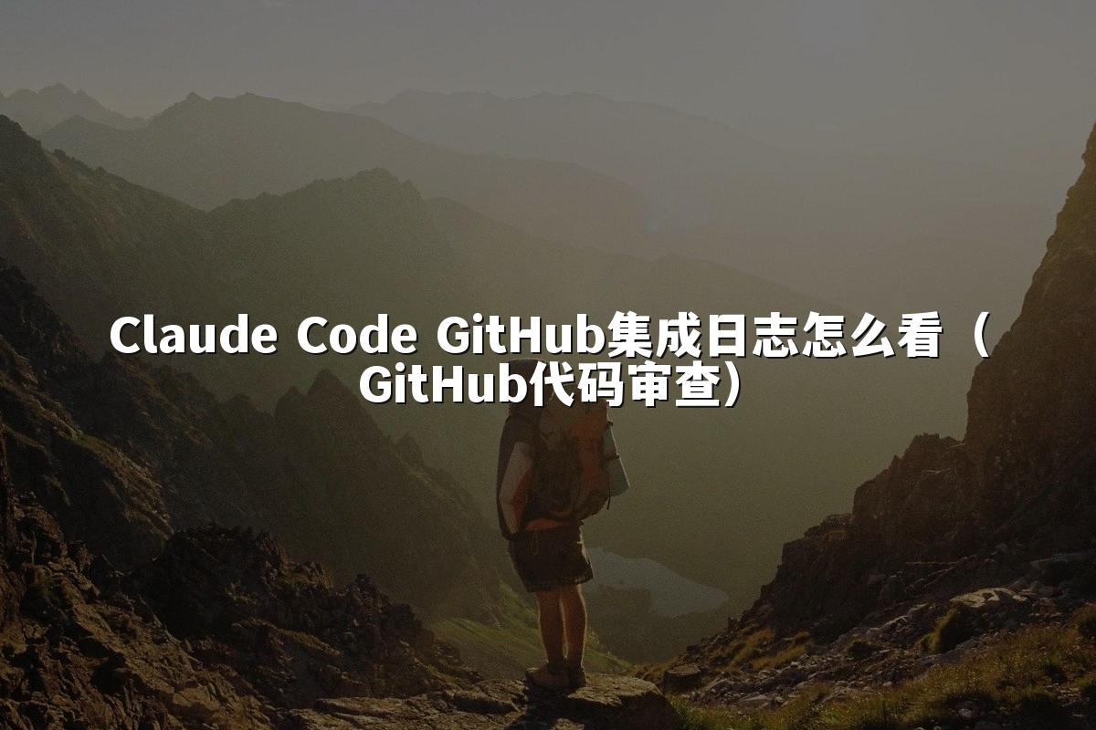 Claude Code GitHub集成日志怎么看（GitHub代码审查）