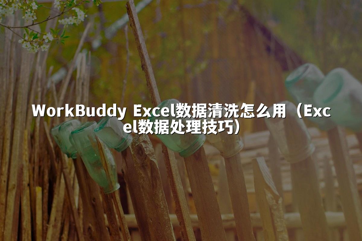 WorkBuddy Excel数据清洗怎么用（Excel数据处理技巧）