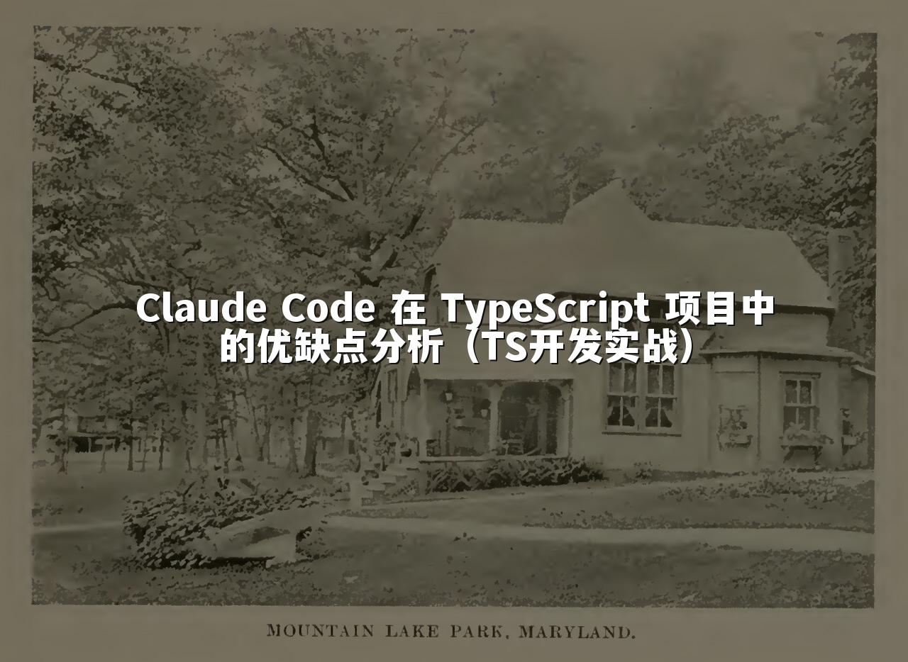Claude Code 在 TypeScript 项目中的优缺点分析(TS开发实战)