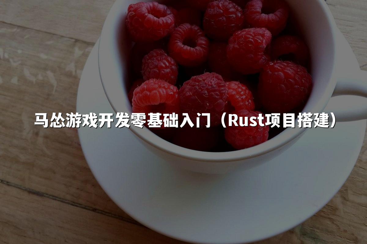 马怂游戏开发零基础入门（Rust项目搭建）