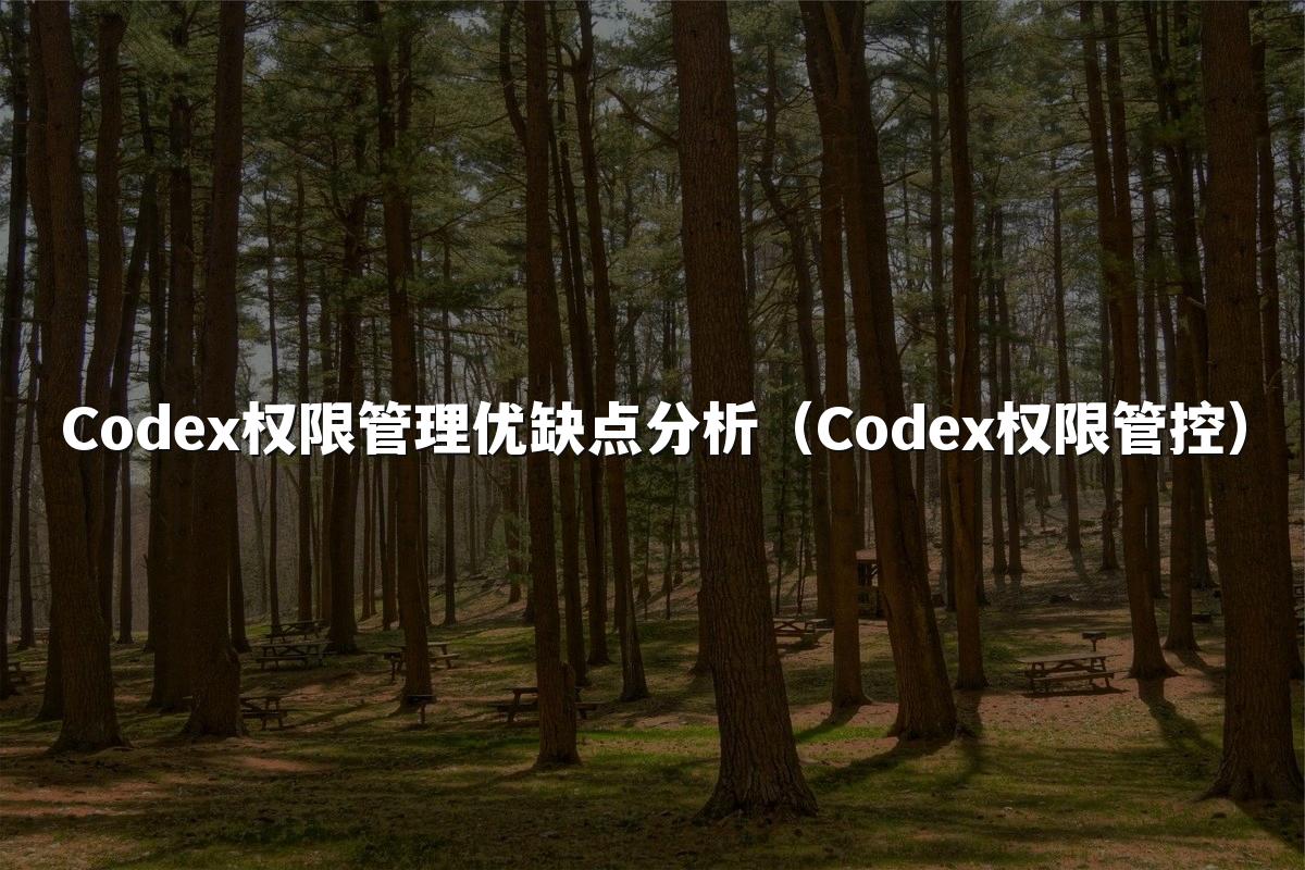 Codex权限管理优缺点分析（Codex权限管控）