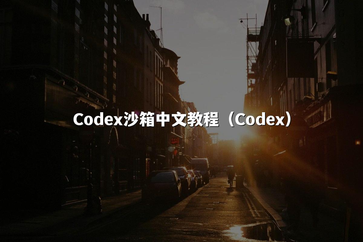 Codex沙箱中文教程(Codex)