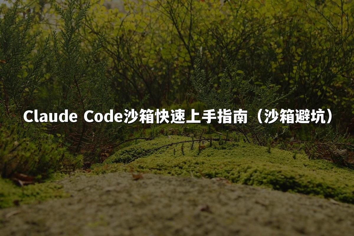 Claude Code沙箱快速上手指南（沙箱避坑）