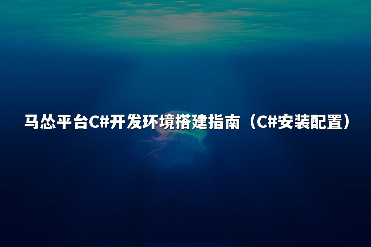 马怂平台C#开发环境搭建指南（C#安装配置）