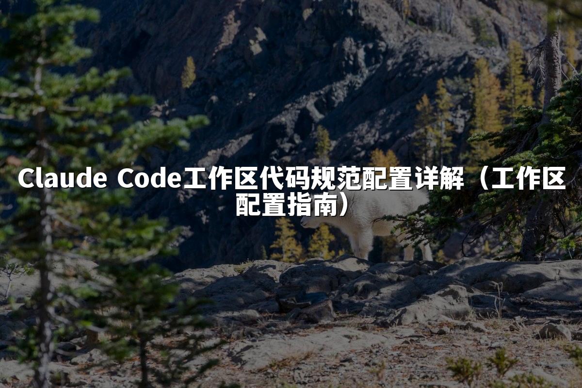 Claude Code工作区代码规范配置详解（工作区配置指南）