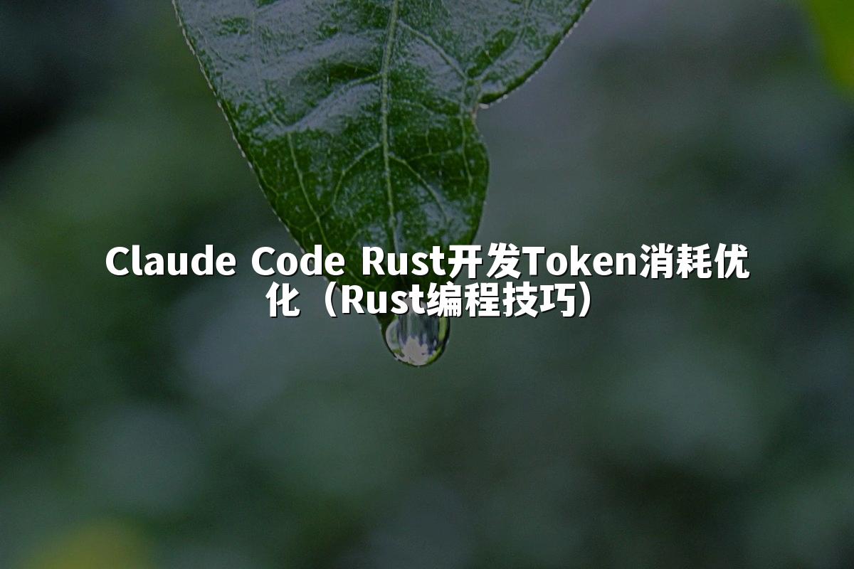 Claude Code Rust开发Token消耗优化(Rust编程技巧)