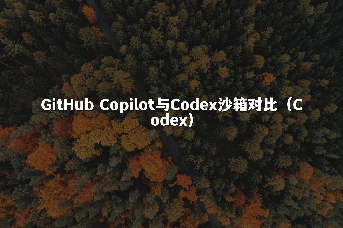 GitHub Copilot与Codex沙箱对比(Codex)