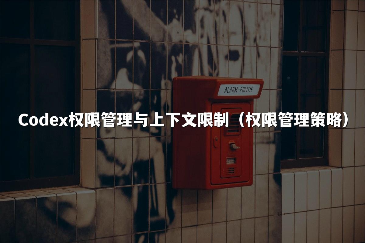 Codex权限管理与上下文限制（权限管理策略）