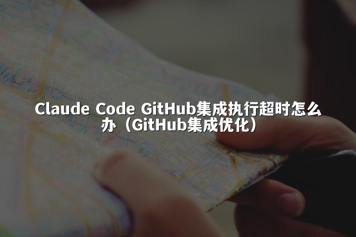 Claude Code GitHub集成执行超时怎么办（GitHub集成优化）