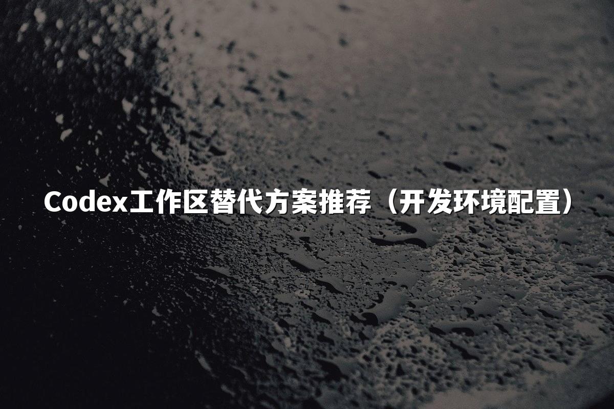 Codex工作区替代方案推荐(开发环境配置)