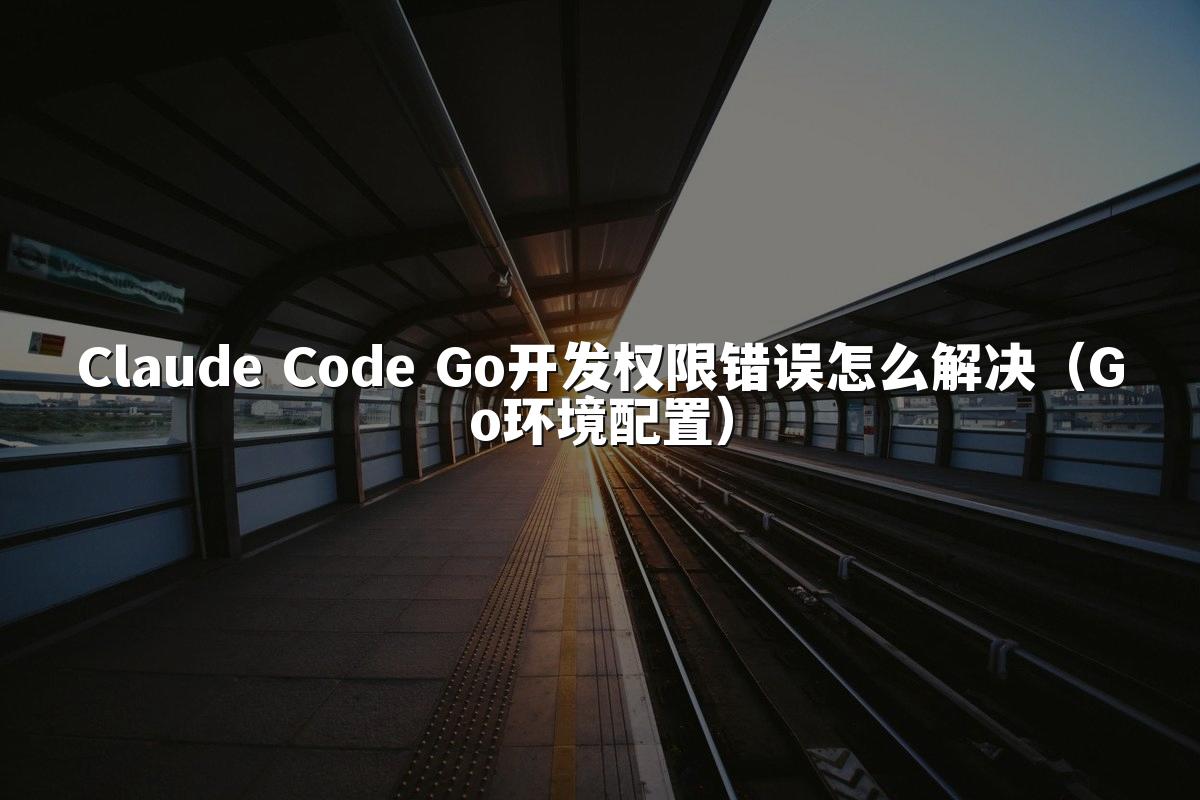 Claude Code Go开发权限错误怎么解决（Go环境配置）