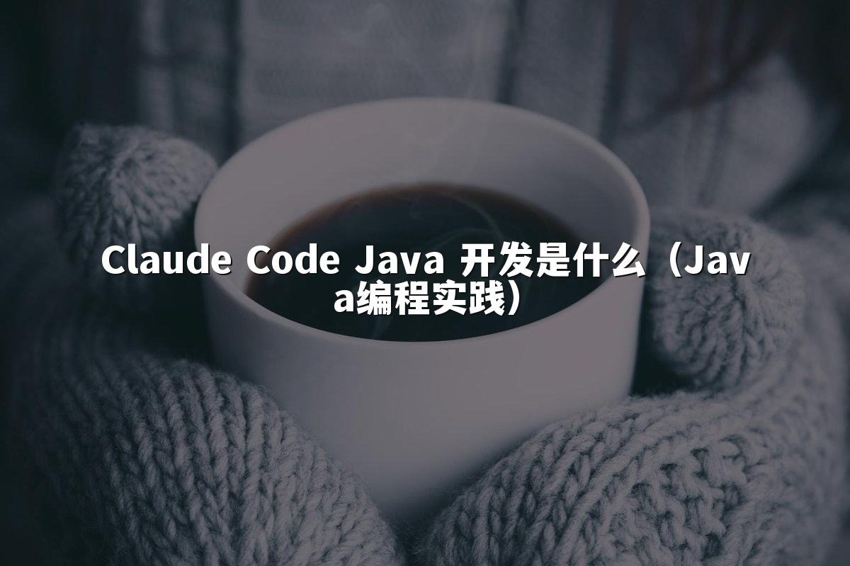 Claude Code Java 开发是什么（Java编程实践）