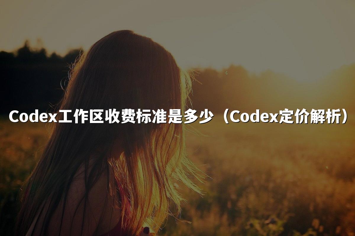 Codex工作区收费标准是多少（Codex定价解析）