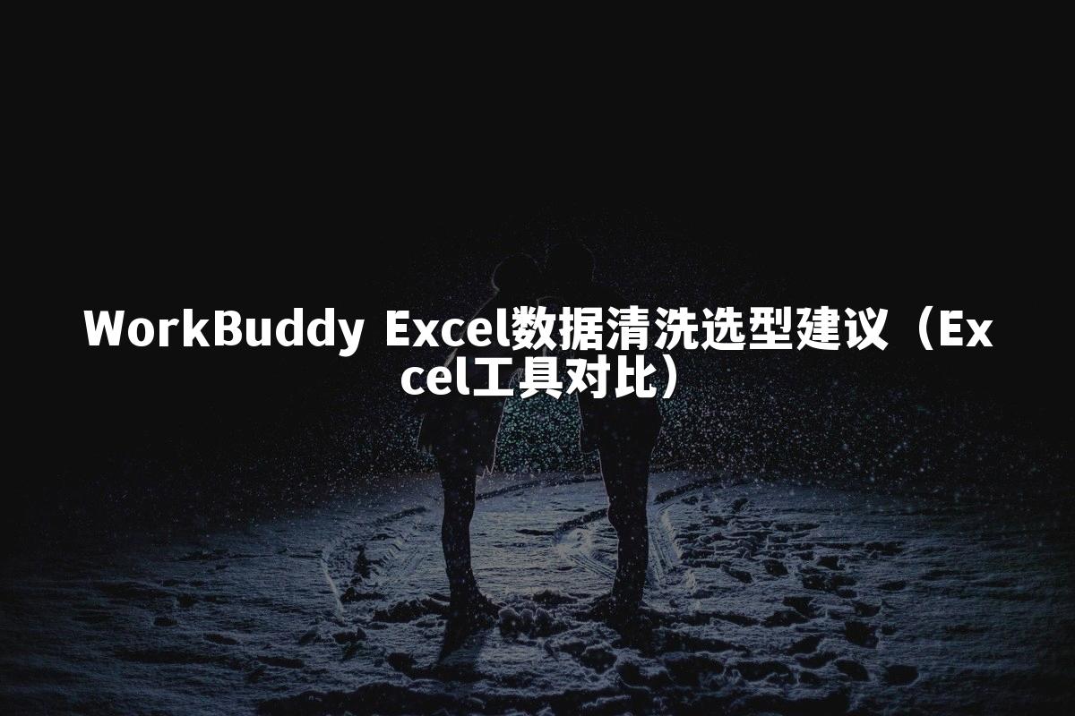 WorkBuddy Excel数据清洗选型建议（Excel工具对比）