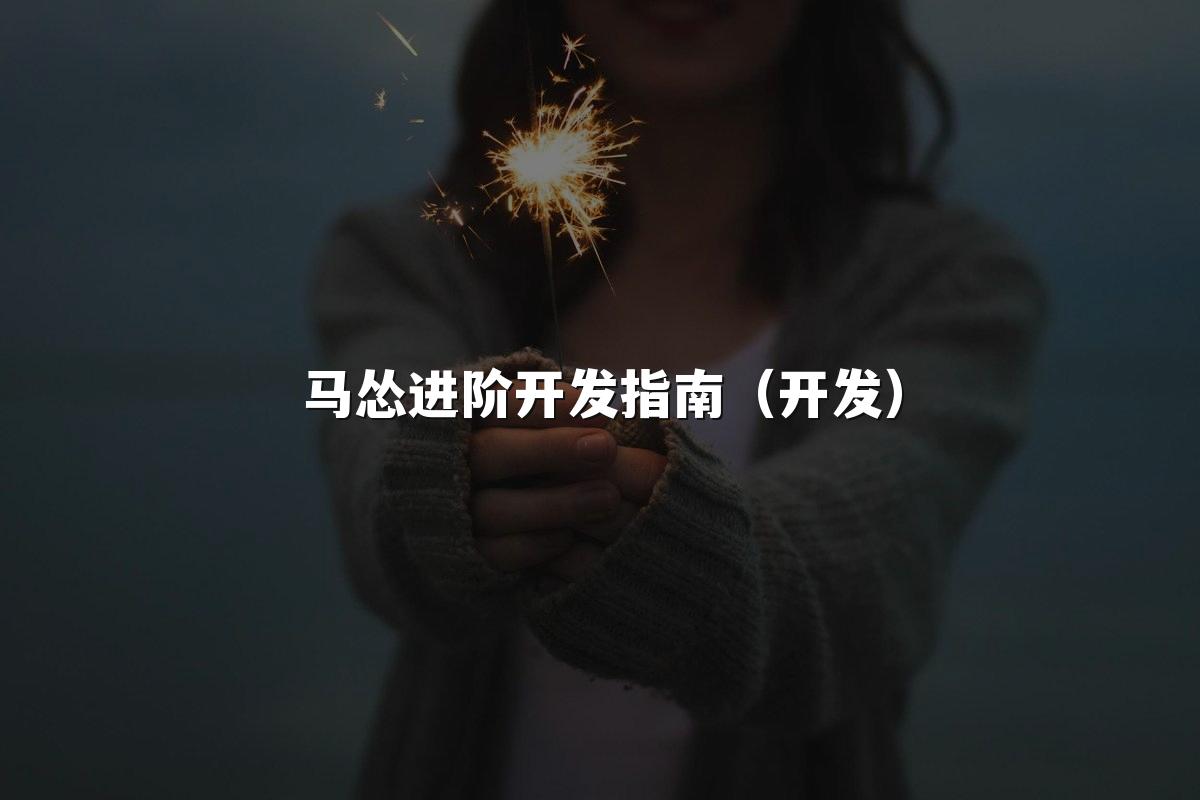 马怂进阶开发指南（开发）