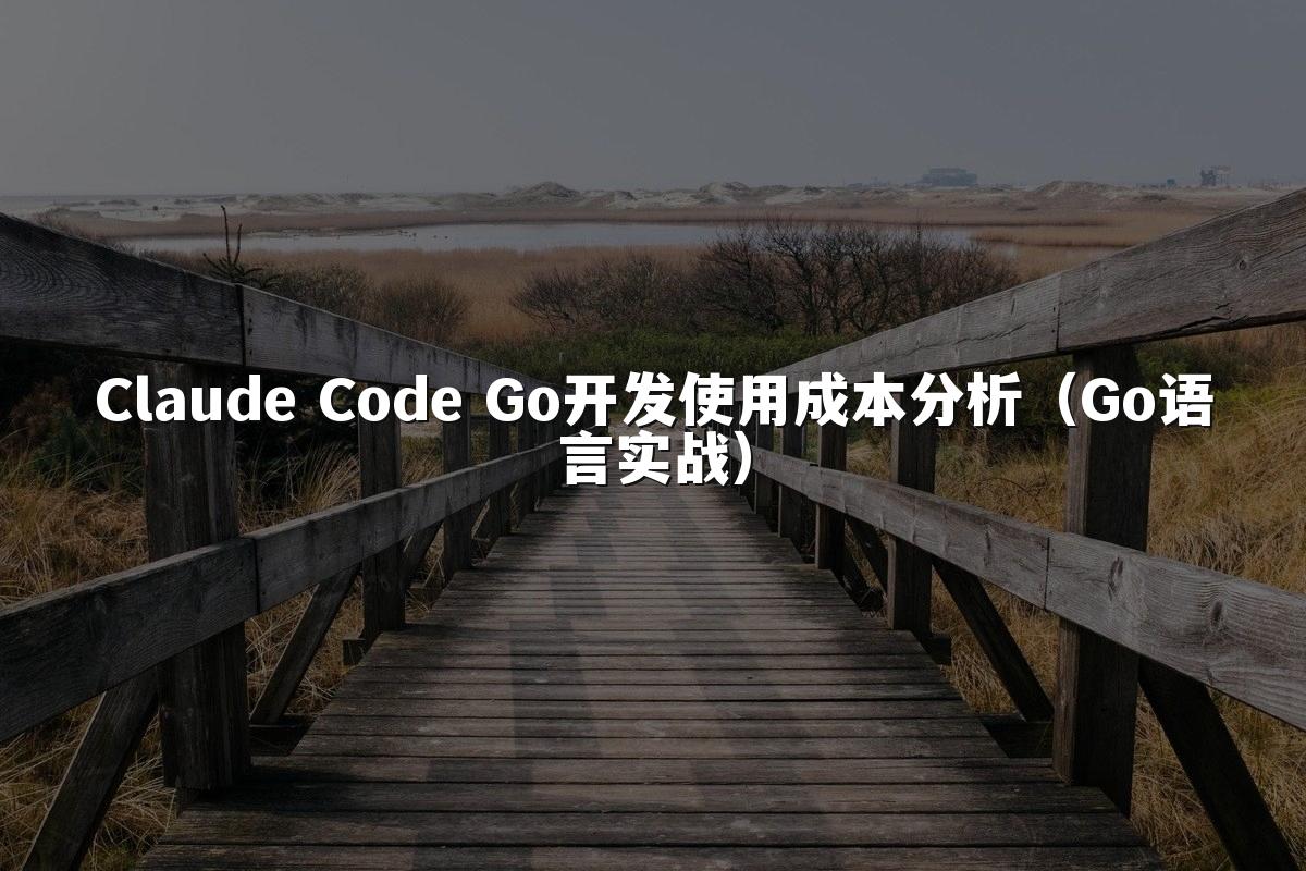 Claude Code Go开发使用成本分析（Go语言实战）