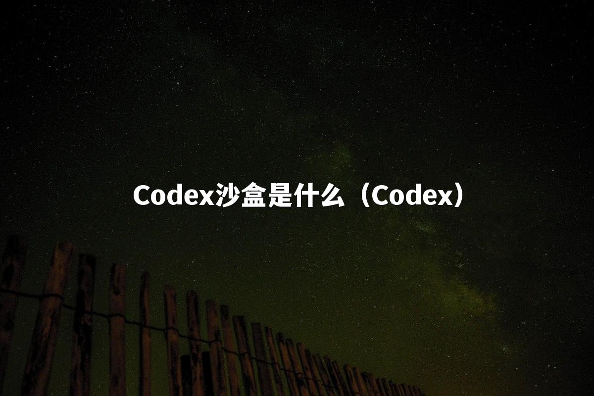 Codex沙盒是什么（Codex）