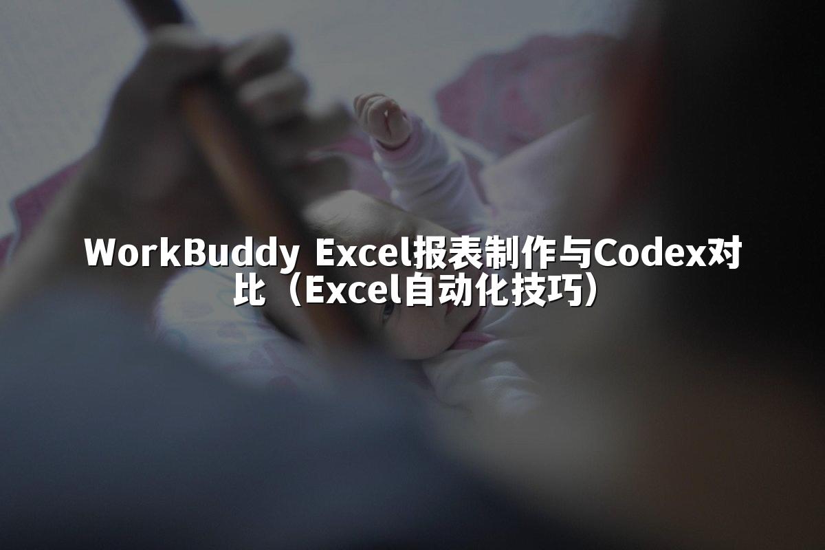 WorkBuddy Excel报表制作与Codex对比（Excel自动化技巧）