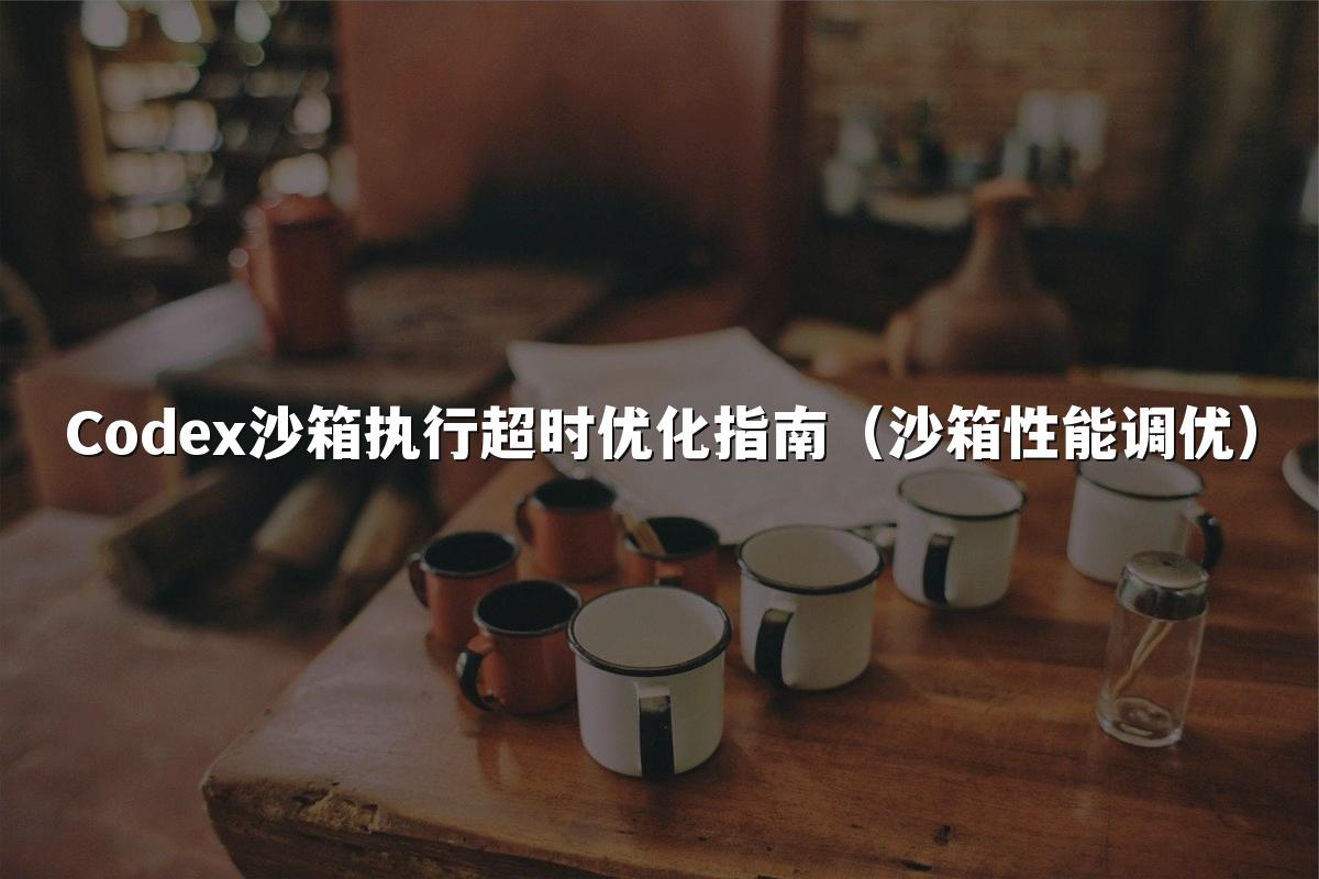 Codex沙箱执行超时优化指南（沙箱性能调优）