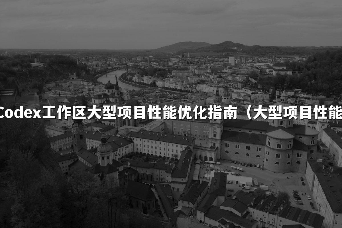 Codex工作区大型项目性能优化指南（大型项目性能）