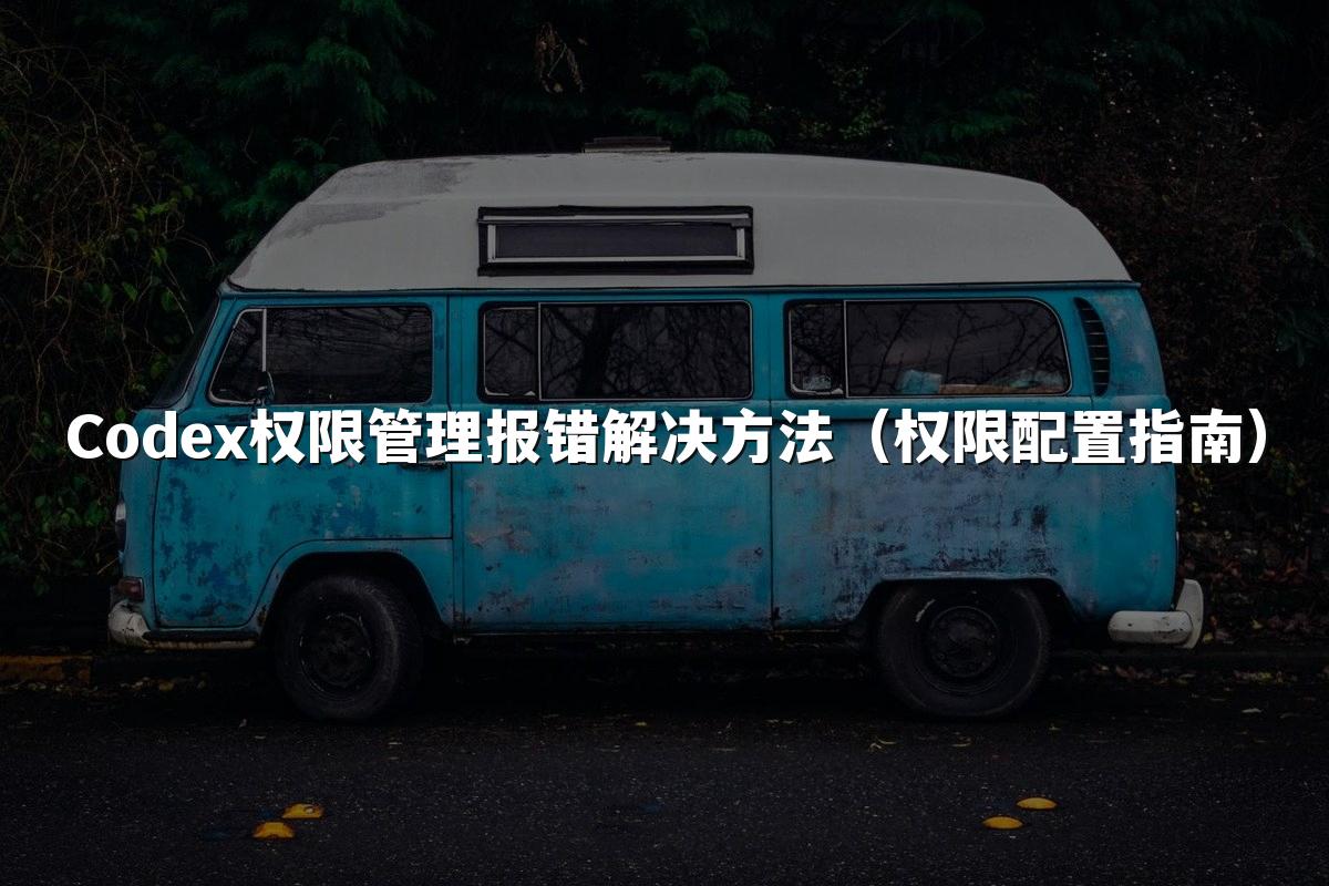 Codex权限管理报错解决方法（权限配置指南）