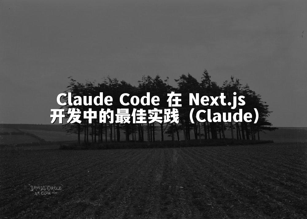Claude Code 在 Next.js 开发中的最佳实践（Claude）