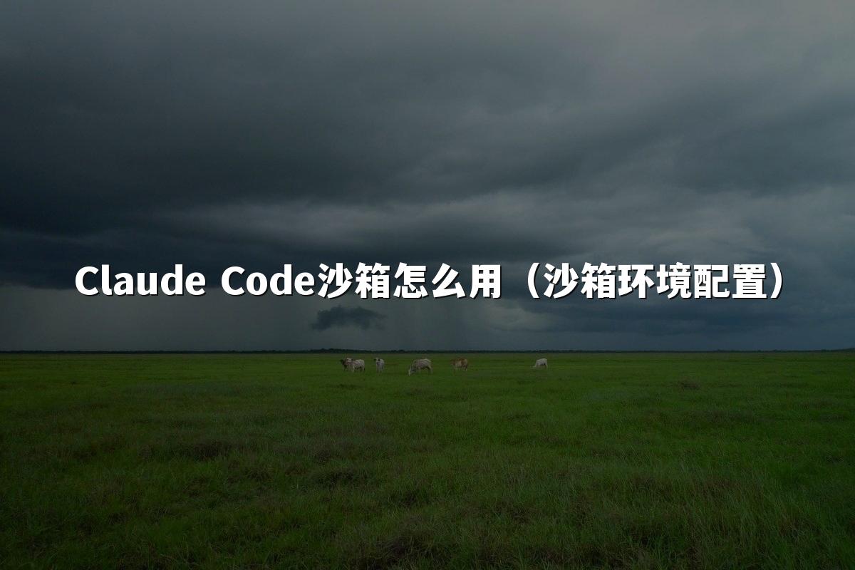 Claude Code沙箱怎么用（沙箱环境配置）
