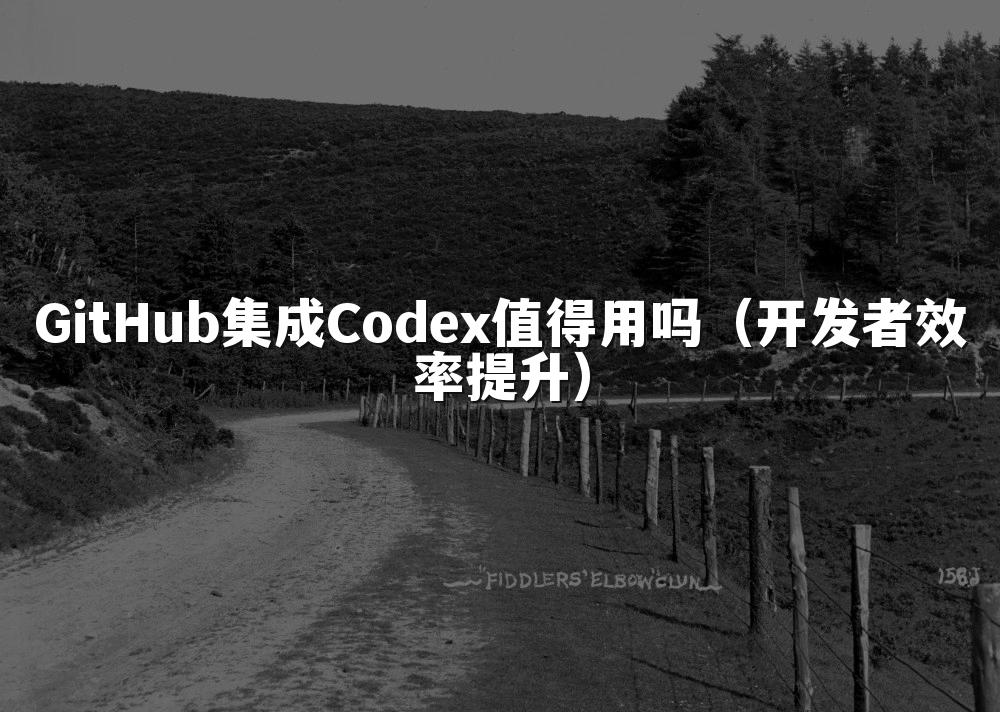 GitHub集成Codex值得用吗（开发者效率提升）