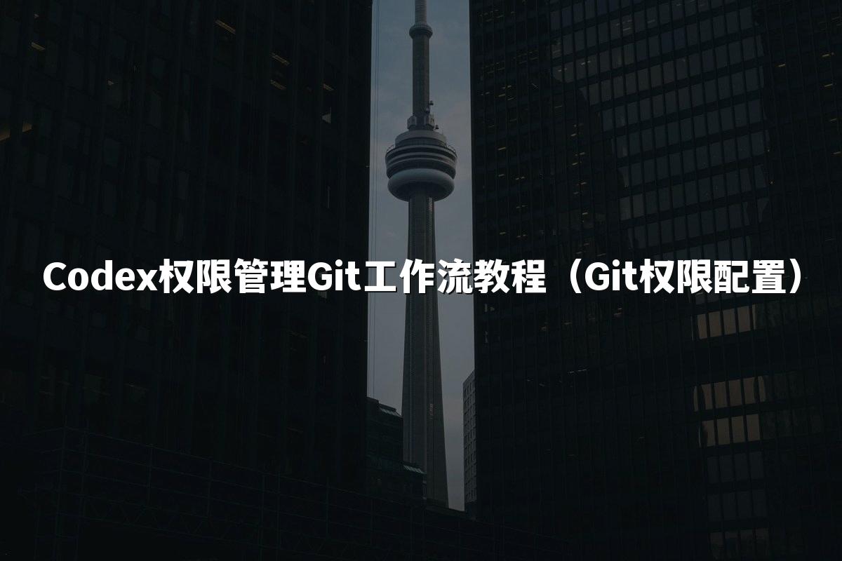 Codex权限管理Git工作流教程（Git权限配置）