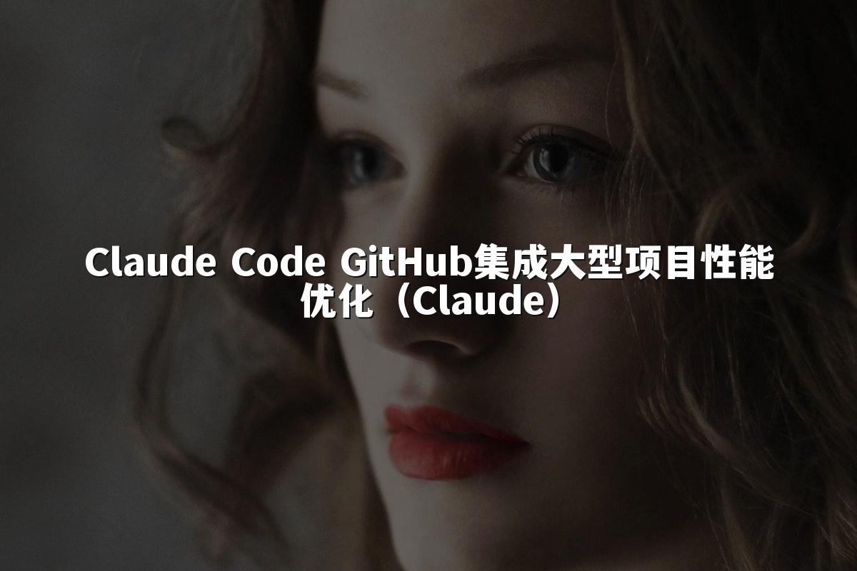 Claude Code GitHub集成大型项目性能优化（Claude）