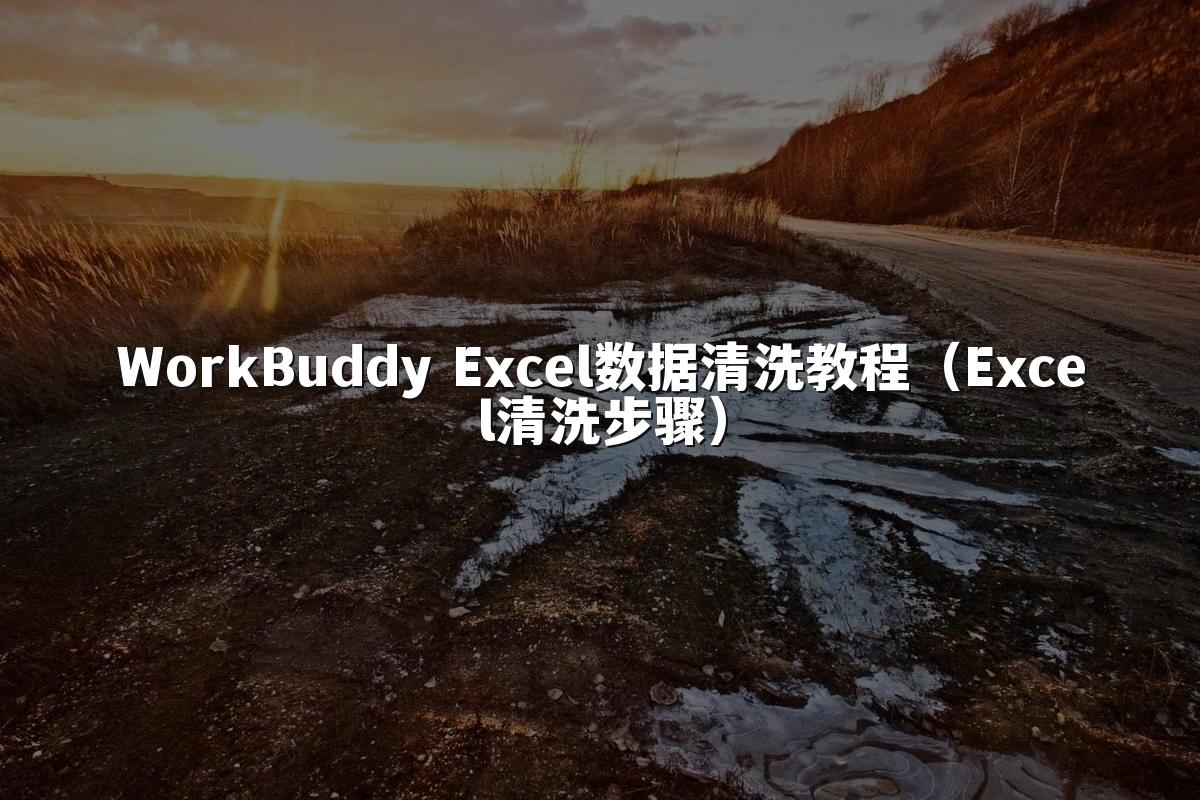 WorkBuddy Excel数据清洗教程(Excel清洗步骤)