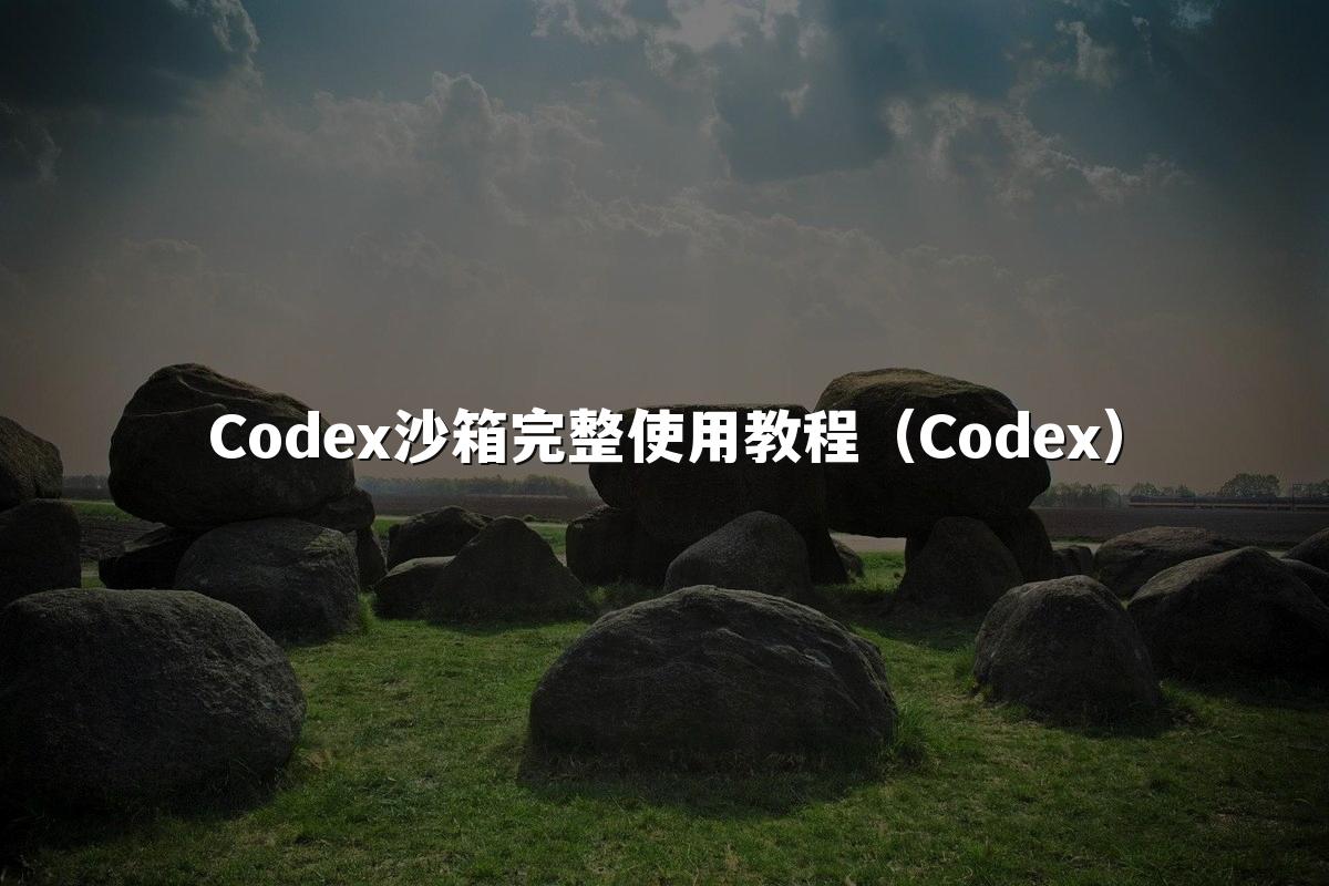 Codex沙箱完整使用教程(Codex)