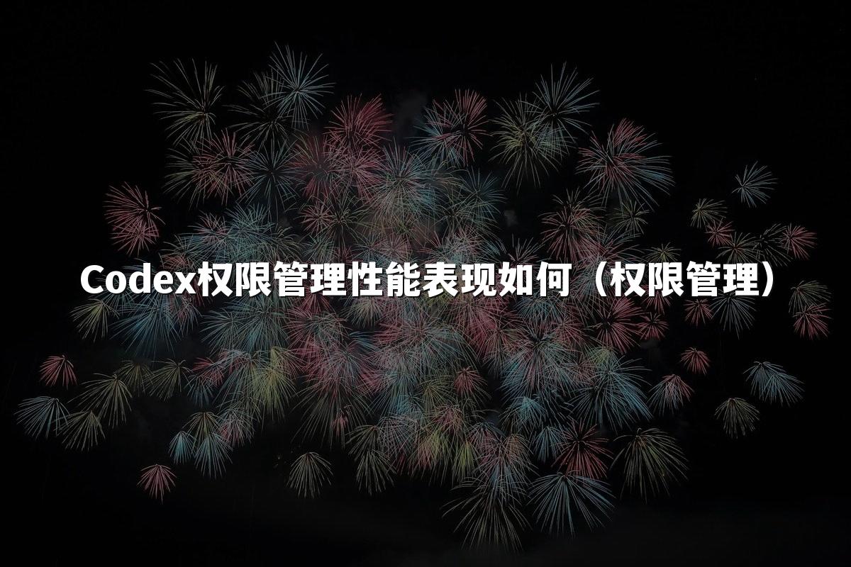 Codex权限管理性能表现如何（权限管理）
