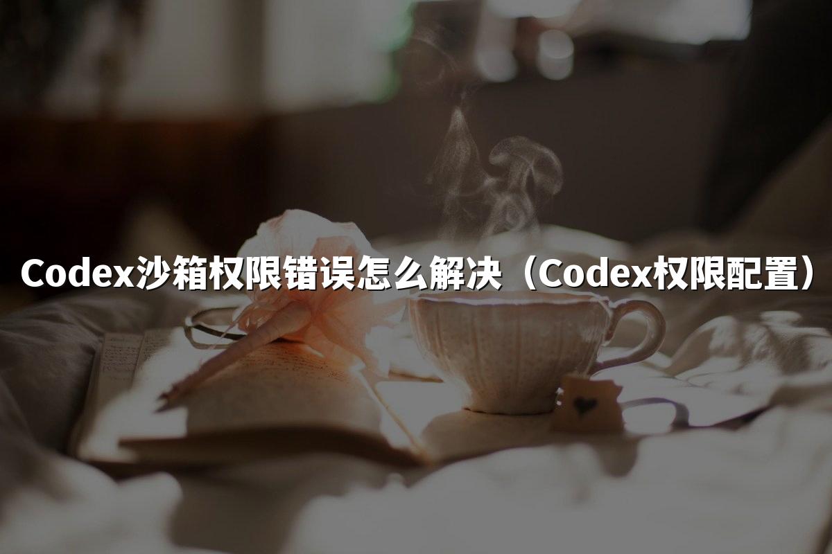 Codex沙箱权限错误怎么解决（Codex权限配置）