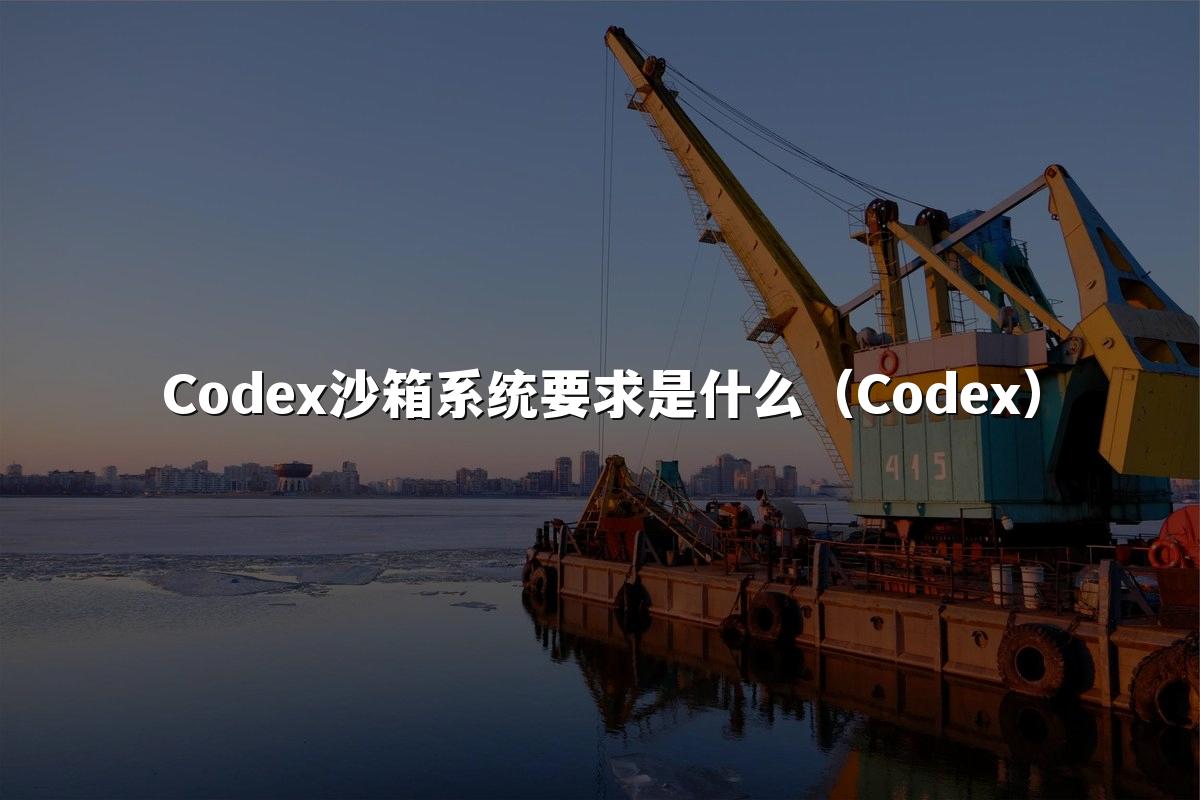 Codex沙箱系统要求是什么（Codex）