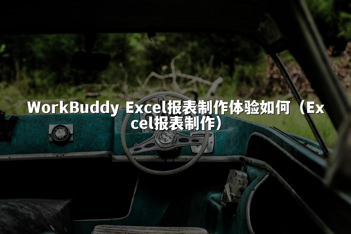 WorkBuddy Excel报表制作体验如何(Excel报表制作)