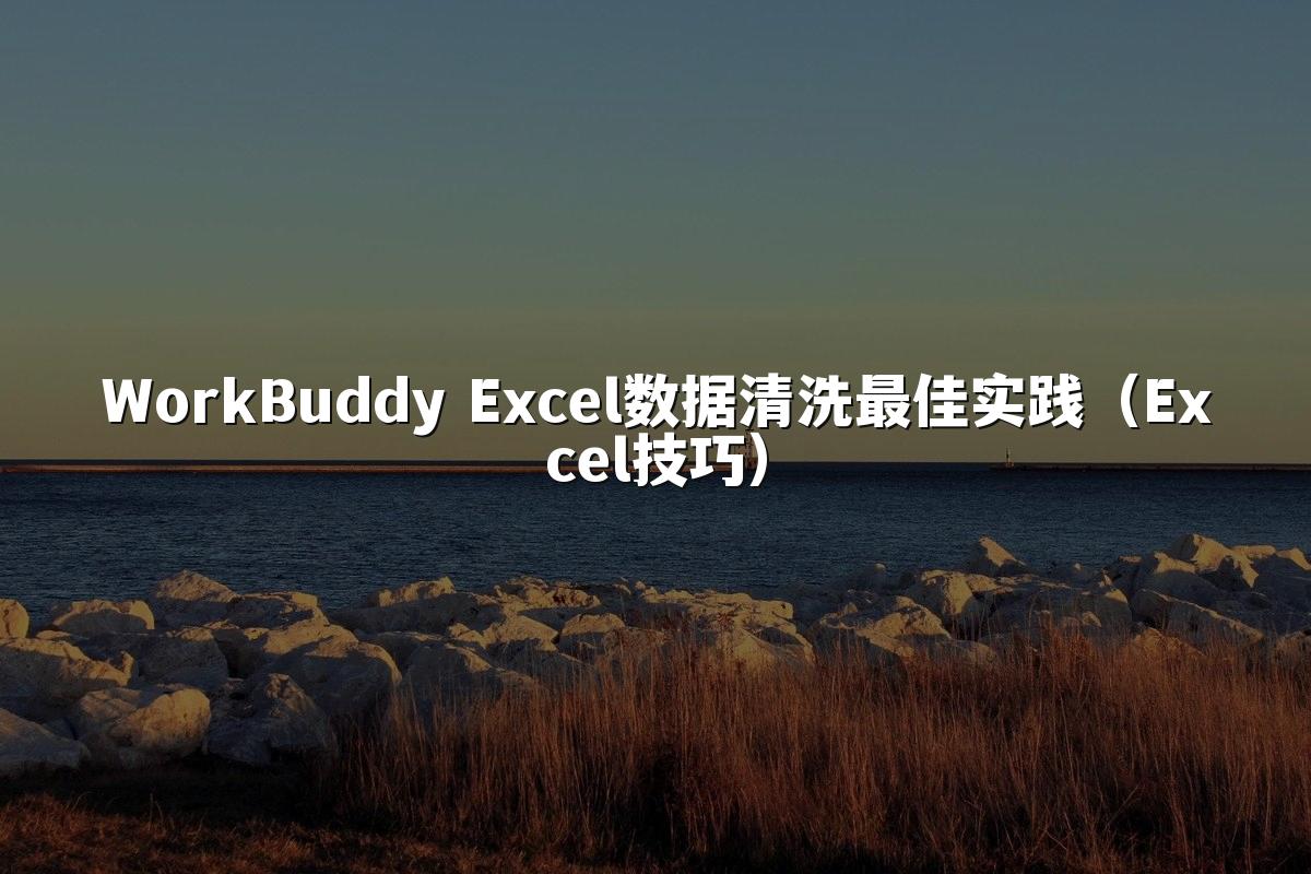 WorkBuddy Excel数据清洗最佳实践（Excel技巧）