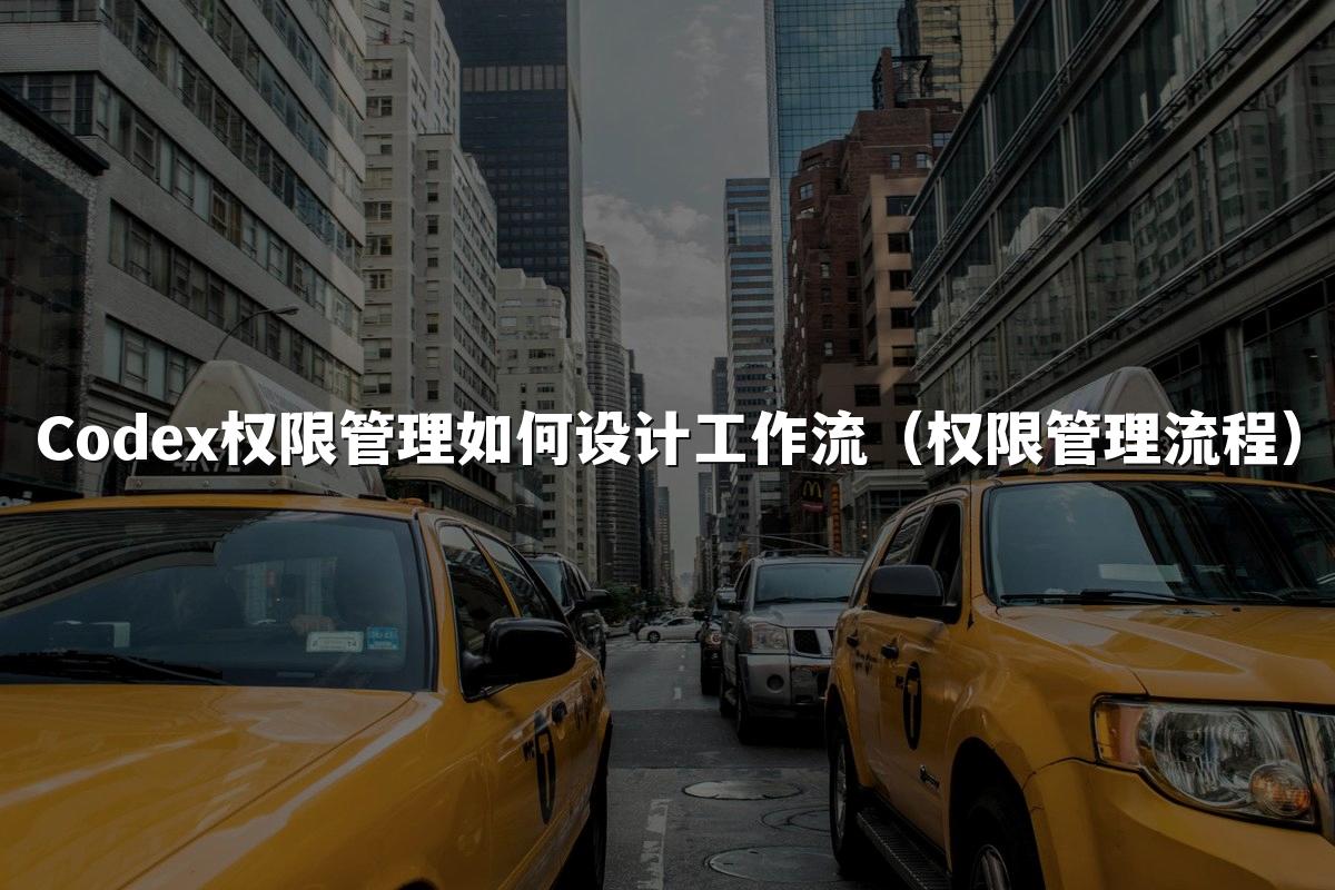 Codex权限管理如何设计工作流（权限管理流程）