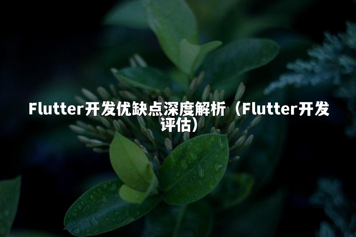 Flutter开发优缺点深度解析（Flutter开发评估）