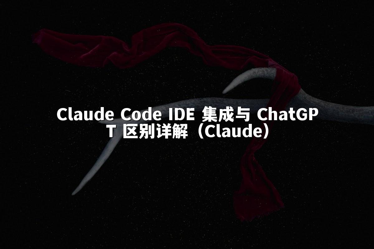 Claude Code IDE 集成与 ChatGPT 区别详解（Claude）