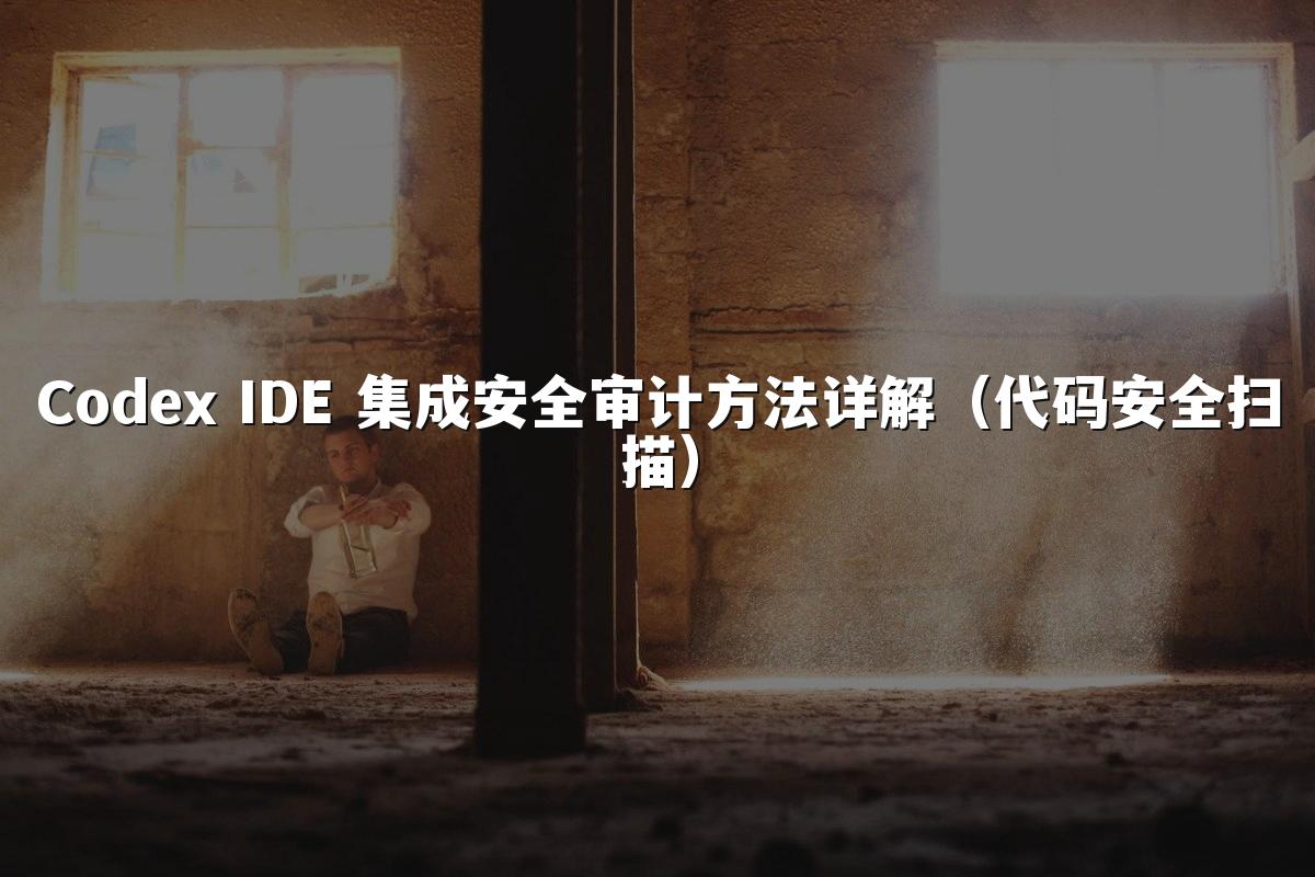 Codex IDE 集成安全审计方法详解（代码安全扫描）