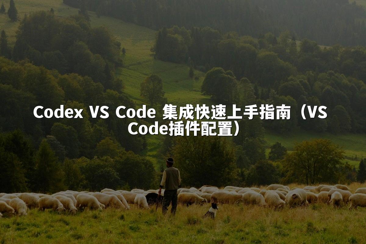 Codex VS Code 集成快速上手指南（VS Code插件配置）